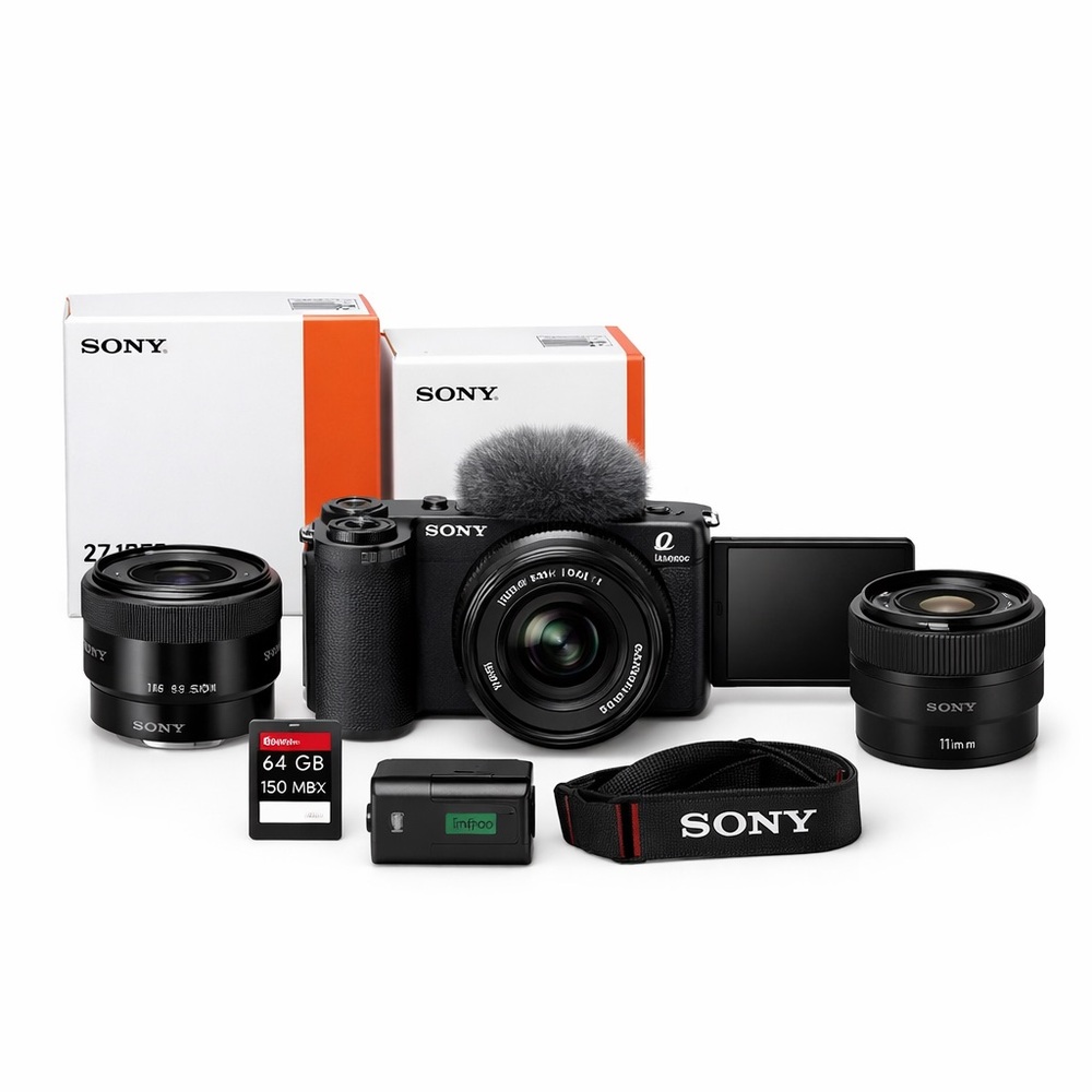 SONY Alpha ZV-E10 II Mirrorless Content Creators' Camera Kit with 2 Lenses